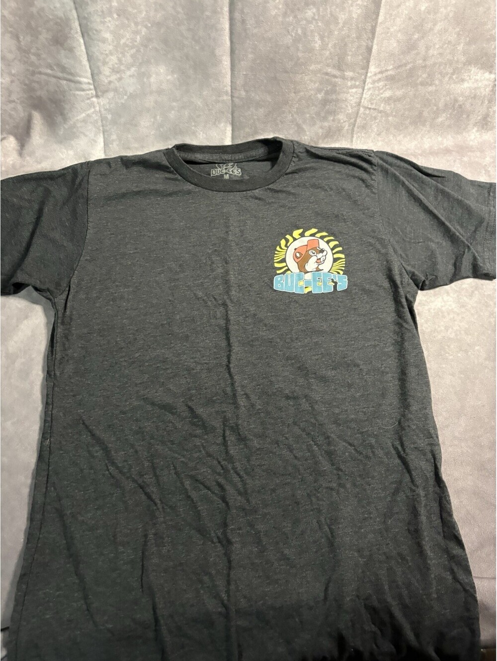 Buc-ee’s T Shirt Medium Black Graphic Jeep Beach Sunset Beaver Logo Tee